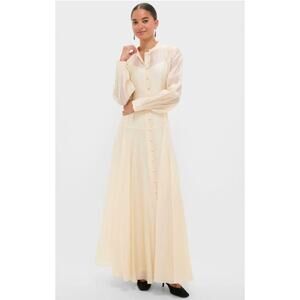 moon river brown long sleeve maxi dress Shona Joy - La Lune Plunged Long Sleeve Maxi Dress - Espresso
